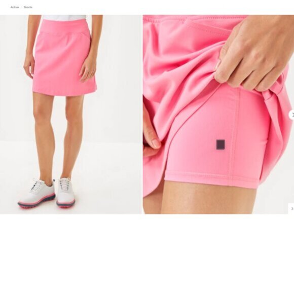 Lilly Pulitzer Luxletic UPF 50+ Luxletic 17" Monica Skort Navy Blue Size 2 - Picture 4 of 10